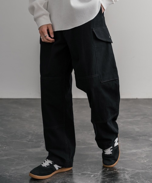 KRIFF MAYER（クリフメイヤー）の「KRIFF MAYER ヴィンテージライクダックコンバットワークカーゴパンツ 2515116（カーゴパンツ・メンズ・カーキ/ダークブラウン/ブラック/ナチュラル/ベージュ・L/XL/M）」の6枚目の写真