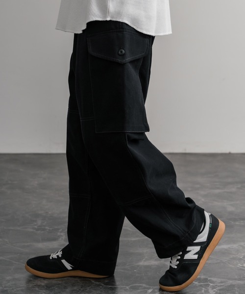 KRIFF MAYER（クリフメイヤー）の「KRIFF MAYER ヴィンテージライクダックコンバットワークカーゴパンツ 2515116（カーゴパンツ・メンズ・カーキ/ダークブラウン/ブラック/ナチュラル/ベージュ・L/XL/M）」の7枚目の写真