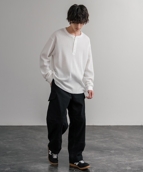 KRIFF MAYER（クリフメイヤー）の「KRIFF MAYER ヴィンテージライクダックコンバットワークカーゴパンツ 2515116（カーゴパンツ・メンズ・カーキ/ダークブラウン/ブラック/ナチュラル/ベージュ・L/XL/M）」の8枚目の写真