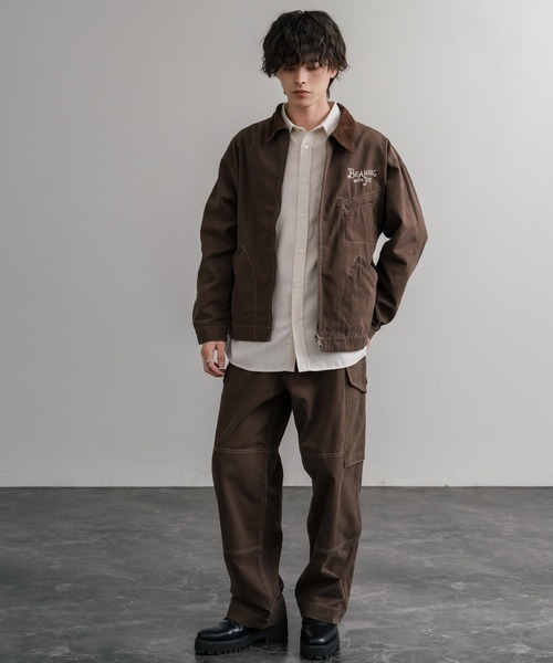 KRIFF MAYER（クリフメイヤー）の「KRIFF MAYER ヴィンテージライクダックコンバットワークカーゴパンツ 2515116（カーゴパンツ・メンズ・カーキ/ダークブラウン/ブラック/ナチュラル/ベージュ・L/XL/M）」の13枚目の写真