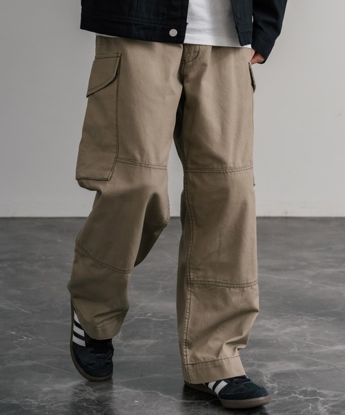 KRIFF MAYER（クリフメイヤー）の「KRIFF MAYER ヴィンテージライクダックコンバットワークカーゴパンツ 2515116（カーゴパンツ・メンズ・カーキ/ダークブラウン/ブラック/ナチュラル/ベージュ・L/XL/M）」の14枚目の写真