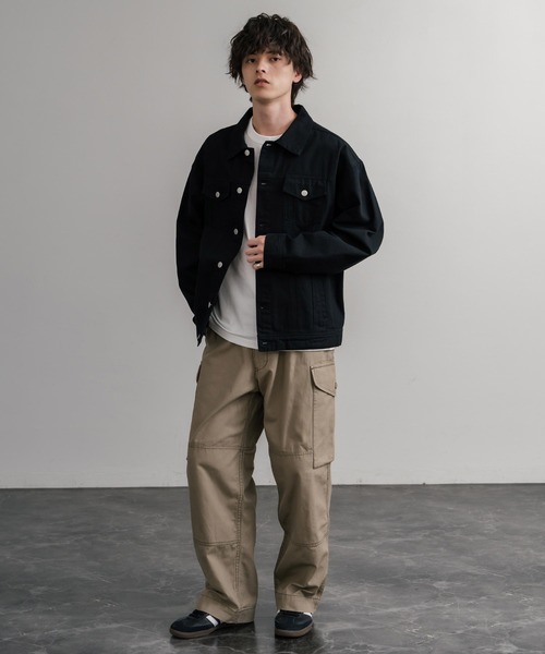 KRIFF MAYER（クリフメイヤー）の「KRIFF MAYER ヴィンテージライクダックコンバットワークカーゴパンツ 2515116（カーゴパンツ・メンズ・カーキ/ダークブラウン/ブラック/ナチュラル/ベージュ・L/XL/M）」の17枚目の写真