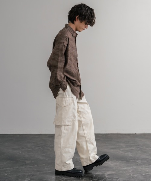 KRIFF MAYER（クリフメイヤー）の「KRIFF MAYER ヴィンテージライクダックコンバットワークカーゴパンツ 2515116（カーゴパンツ・メンズ・カーキ/ダークブラウン/ブラック/ナチュラル/ベージュ・L/XL/M）」の20枚目の写真