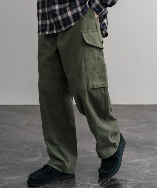 KRIFF MAYER（クリフメイヤー）の「KRIFF MAYER ヴィンテージライクダックコンバットワークカーゴパンツ 2515116（カーゴパンツ・メンズ・カーキ/ダークブラウン/ブラック/ナチュラル/ベージュ・L/XL/M）」の22枚目の写真