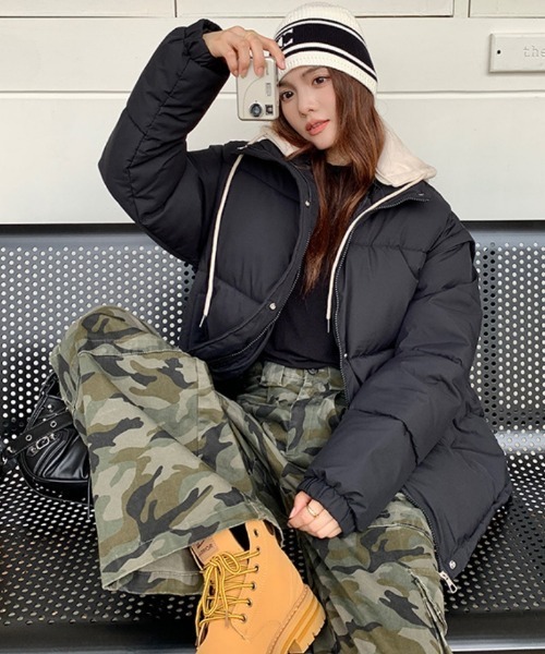 ジャケット・アウター RT-151498 セール】3WAY 袖&フード脱着 スタンドカラー エコダウンジャケット