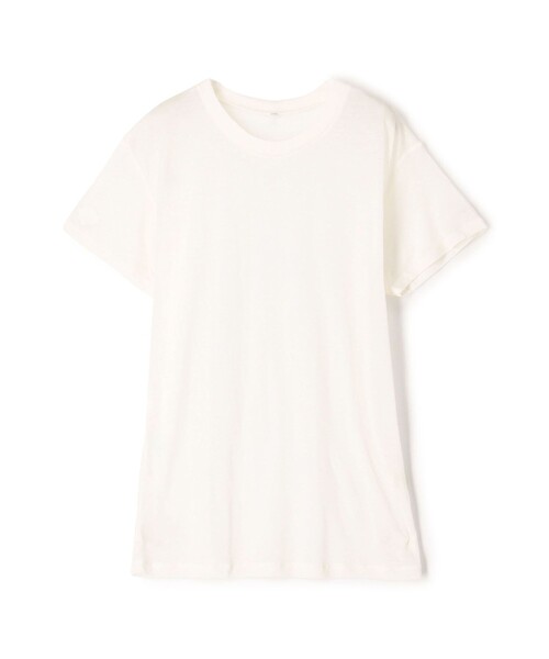 BASERANGE(ベースレンジ)の「BASERANGE バンブー クルーネックプルオーバー(Tシャツ/カットソー・レディース・ホワイト/ライトベージュ/ベージュ・S)」の1枚目の写真