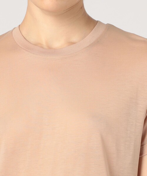 BASERANGE(ベースレンジ)の「BASERANGE バンブー クルーネックプルオーバー(Tシャツ/カットソー・レディース・ホワイト/ライトベージュ/ベージュ・S)」の8枚目の写真