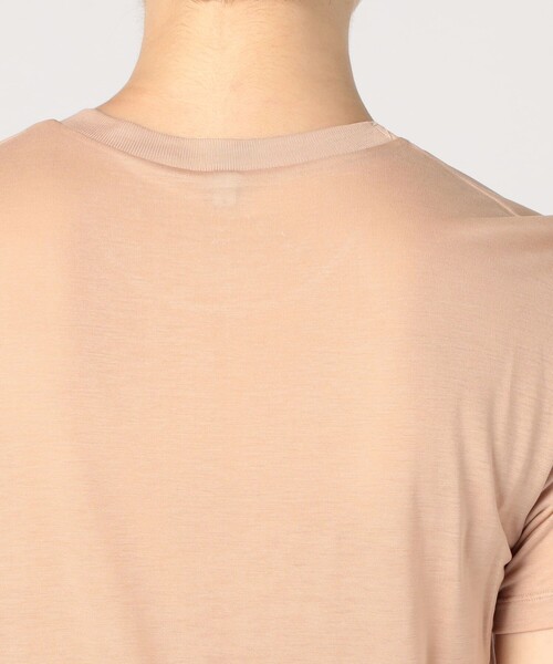 BASERANGE(ベースレンジ)の「BASERANGE バンブー クルーネックプルオーバー(Tシャツ/カットソー・レディース・ホワイト/ライトベージュ/ベージュ・S)」の9枚目の写真