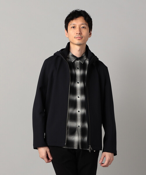 COMME CA MEN(コムサメン)の「ダウンファブリック フード着脱 ブルゾン(ブルゾン・メンズ・ネイビー/ブラック・M/L/S)」の8枚目の写真