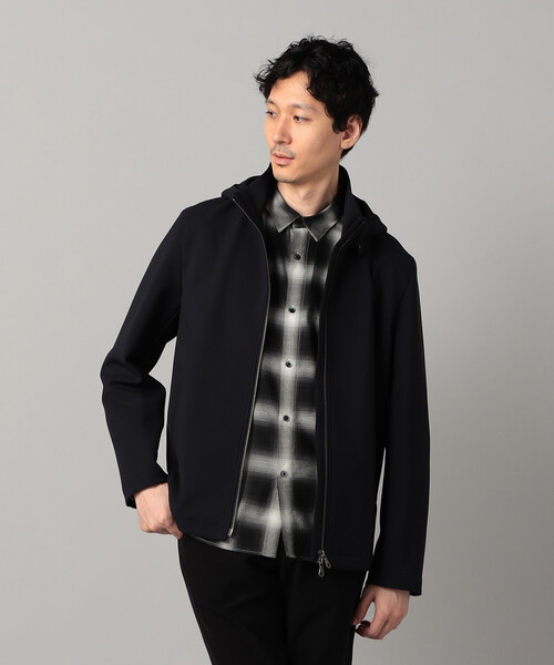 COMME CA MEN(コムサメン)の「ダウンファブリック フード着脱 ブルゾン(ブルゾン・メンズ・ネイビー/ブラック・M/L/S)」の9枚目の写真