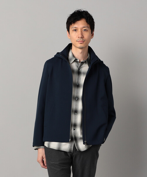 COMME CA MEN(コムサメン)の「ダウンファブリック フード着脱 ブルゾン(ブルゾン・メンズ・ネイビー/ブラック・M/L/S)」の12枚目の写真