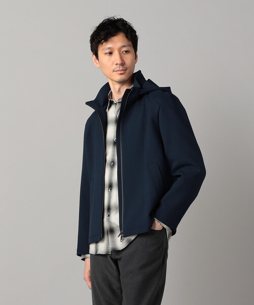 COMME CA MEN(コムサメン)の「ダウンファブリック フード着脱 ブルゾン(ブルゾン・メンズ・ネイビー/ブラック・M/L/S)」の13枚目の写真