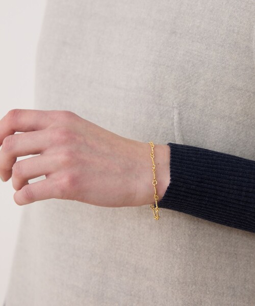 Laura Lombardi（ローラロンバルディ）の「LAURA LOMBARDI RICCIO チェーンブレスレット（ブレスレット・レディース・ゴールド・FREE）」の2枚目の写真