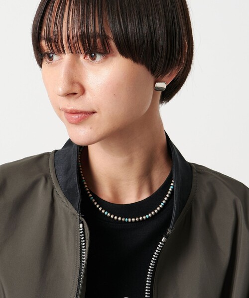 Harpo（アルポ）の「＜HARPO PARIS＞ターコイズ ボール ネックレス（ネックレス・レディース・シルバー・FREE）」の2枚目の写真