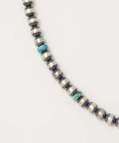 Harpo（アルポ）の「＜HARPO PARIS＞ターコイズ ボール ネックレス（ネックレス・レディース・シルバー・FREE）」の4枚目の写真