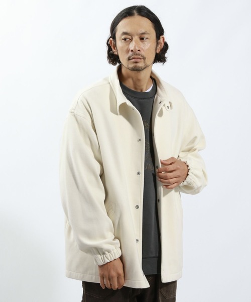 BAYFLOW（ベイフロー）の「ウーリーテックコーチジャケット（ブルゾン・メンズ・オフホワイト/その他1/その他2・MEDIUM/LARGE）」の5枚目の写真