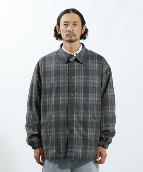 BAYFLOW（ベイフロー）の「ウーリーテックコーチジャケット（ブルゾン・メンズ・オフホワイト/その他1/その他2・MEDIUM/LARGE）」の12枚目の写真