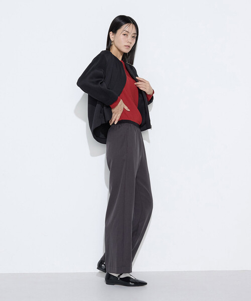 COMME CA(コムサ)の「ダブルエアーダンボール ノーカラーブルゾン(ブルゾン・レディース・ブラック/ライトグレー/ブルー系その他・9号)」の13枚目の写真