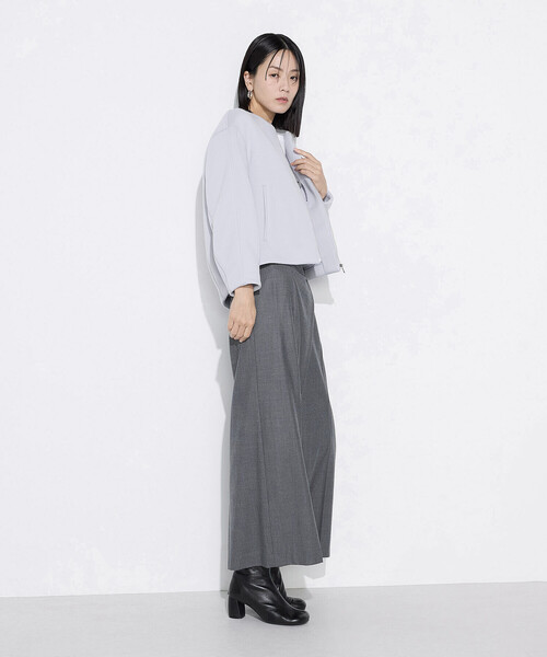 COMME CA(コムサ)の「ダブルエアーダンボール ノーカラーブルゾン(ブルゾン・レディース・ブラック/ライトグレー/ブルー系その他・9号)」の9枚目の写真