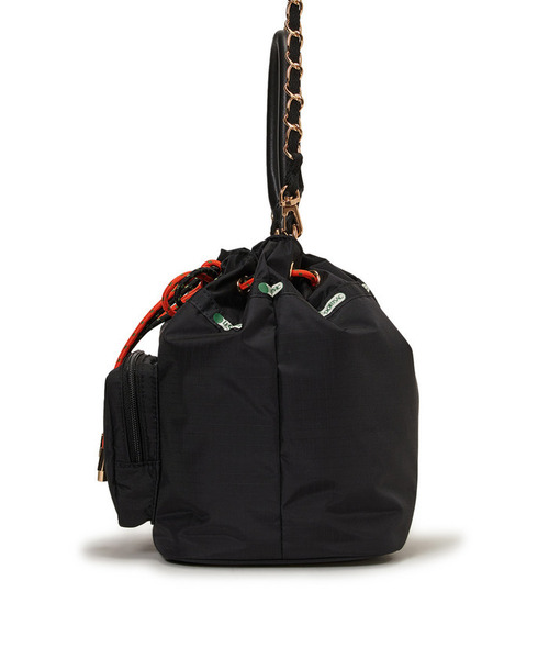 LeSportsac(レスポートサック)の「W DRAWSTRING CHAIN BAG ノクターンフレームCD(ショルダーバッグ・レディース・ブラック・FREE)」の9枚目の写真
