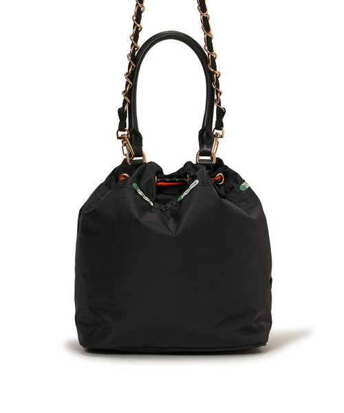 LeSportsac(レスポートサック)の「W DRAWSTRING CHAIN BAG ノクターンフレームCD(ショルダーバッグ・レディース・ブラック・FREE)」の10枚目の写真