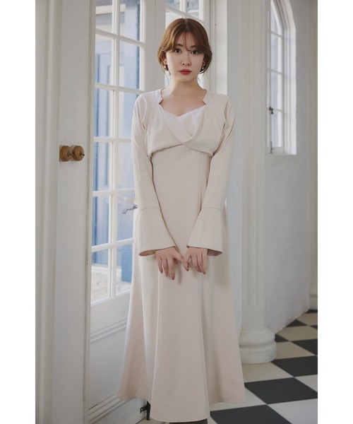 スカート herlipto Elsie Twist-Front Dress Elsie Twist-Front Dress（ワンピース）｜Her lip to（ハーリップ