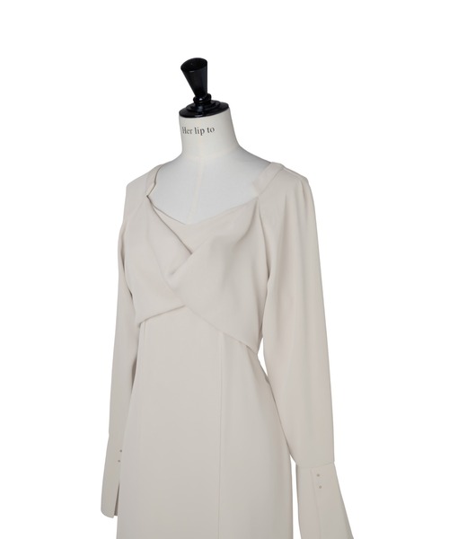 Elsie Twist-Front Dress（ワンピース）｜Her lip to（ハーリップ