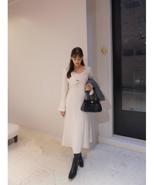 スカート herlipto Elsie Twist-Front Dress Elsie Twist-Front Dress（ワンピース）｜Her lip to（ハーリップ