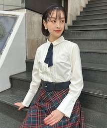 an another angelus | ビジュー釦タイ付きシャツ(シャツ/ブラウス)