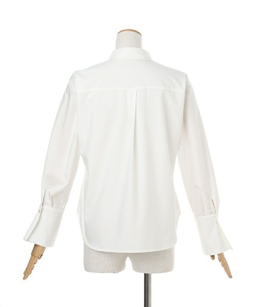 an another angelus（アンアナザーアンジェラス）の「ビジュー釦タイ付きシャツ（シャツ/ブラウス・レディース・オフホワイト/ベージュ・FREE）」の14枚目の写真