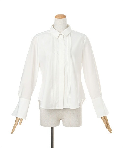 an another angelus（アンアナザーアンジェラス）の「ビジュー釦タイ付きシャツ（シャツ/ブラウス・レディース・オフホワイト/ベージュ・FREE）」の19枚目の写真