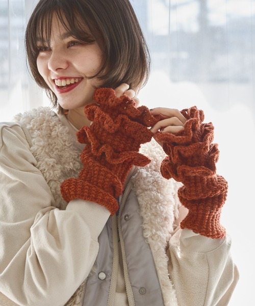 niko and...(ニコアンド)のオリジナルフリルアームウォーマー(アームカバー)