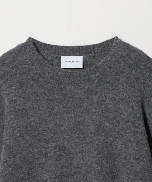 UNITED ARROWS（ユナイテッドアローズ）の「ワイドスリーブ プルオーバーニット（ニット/セーター・レディース・グレー系/ベージュ/イエロー・FREE）」の8枚目の写真