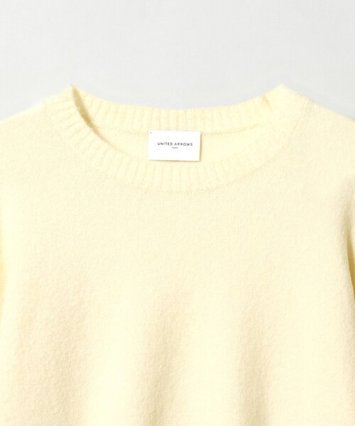 UNITED ARROWS（ユナイテッドアローズ）の「ワイドスリーブ プルオーバーニット（ニット/セーター・レディース・グレー系/ベージュ/イエロー・FREE）」の12枚目の写真