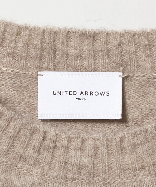 UNITED ARROWS（ユナイテッドアローズ）の「ワイドスリーブ プルオーバーニット（ニット/セーター・レディース・グレー系/ベージュ/イエロー・FREE）」の14枚目の写真
