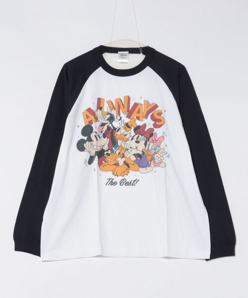 Disney(ディズニー)の「【 Disney 】 ロングスリーブTシャツ 25W10(Tシャツ/カットソー・レディース・ホワイト×グリーン/ブラック系その他2/ホワイト×レッド/ブラック系その他/ブラック系その他3/ホワイト系その他2/ホワイト系その他/ホワイト系その他3/ホワイト×ネイビー・LARGE/X-LARGE)」の4枚目の写真