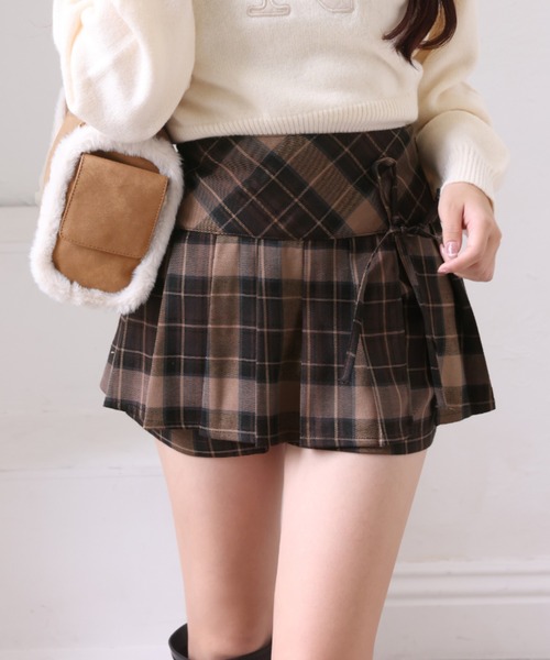 one after another NICE CLAUP（ワンアフターアナザーナイスクラップ）の「【S/Mサイズ展開】プリーツミニスカート（スカート・レディース・ベージュ/ブラウン系その他/グレー/ブラック系その他・MEDIUM/SMALL）」の4枚目の写真