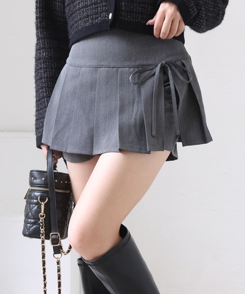 one after another NICE CLAUP（ワンアフターアナザーナイスクラップ）の「【S/Mサイズ展開】プリーツミニスカート（スカート・レディース・ベージュ/ブラウン系その他/グレー/ブラック系その他・MEDIUM/SMALL）」の3枚目の写真