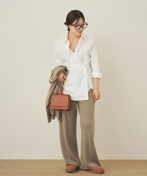 plage（プラージュ）の「Typewriter Elegant シャツ（シャツ/ブラウス・レディース・ホワイト/ブラウン・FREE）」の13枚目の写真