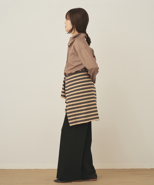 plage（プラージュ）の「Typewriter Elegant シャツ（シャツ/ブラウス・レディース・ホワイト/ブラウン・FREE）」の20枚目の写真