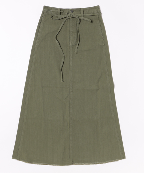 CIMARRON(シマロン)の「【Kt】【CIMARRON JEANS】LONG SKIRT(スカート・レディース・グリーン・25)」の9枚目の写真