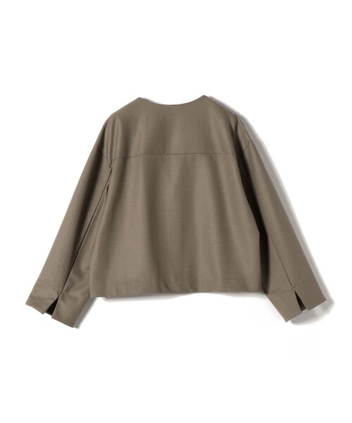 SHIPS Primary Navy Label:〈手洗い可能〉ウール ジャージー ノー