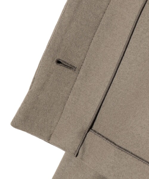 SHIPS(シップス)の「SHIPS Primary Navy Label:ウール ジャージー ノーカラー ジャケット(ノーカラージャケット・レディース・カーキ/ダークグレー・38/36)」の10枚目の写真