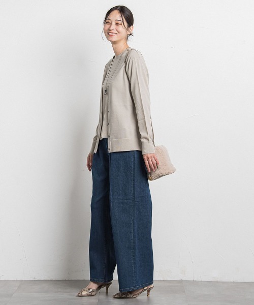 LAUTREAMONT（ロートレアモン）の「【WEB限定】ベーシックウールカーディガン≪洗える≫（カーディガン/ボレロ・レディース・ブラック/ベージュ/オフホワイト/ブルー/レッド・9号）」の9枚目の写真