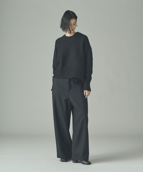 Curensology(カレンソロジー)/カノコアミMIXニットプルオーバー