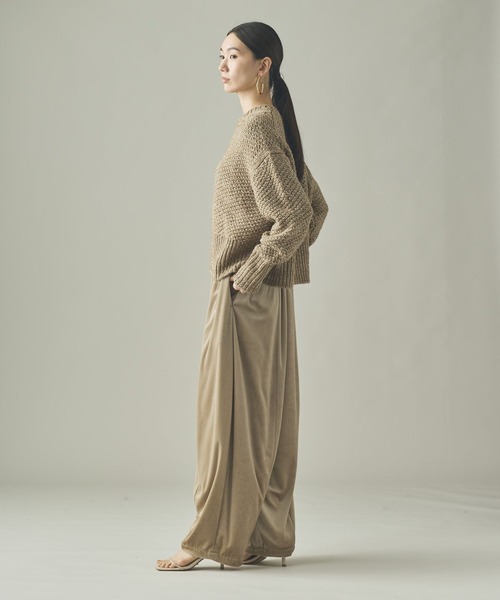 Curensology（カレンソロジー）の「Curensology(カレンソロジー)/カノコアミMIXニットプルオーバー（ニット/セーター・レディース・ベージュ/ブラック/ダークブラウン・FREE）」の14枚目の写真