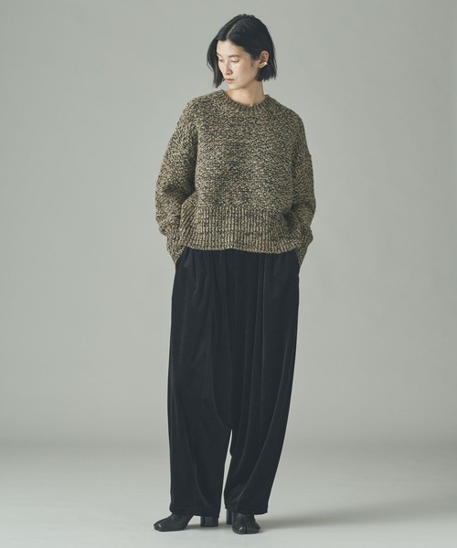 Curensology（カレンソロジー）の「Curensology(カレンソロジー)/カノコアミMIXニットプルオーバー（ニット/セーター・レディース・ベージュ/ブラック/ダークブラウン・FREE）」の22枚目の写真