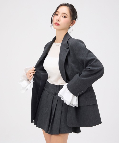 レーストリムカフステーラリングジャケット（テーラードジャケット