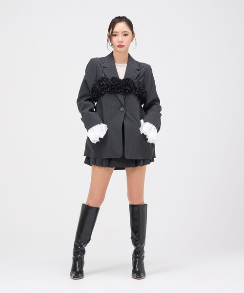 エイミーイストワール　レーステーラードジャケット レーステーラードジャケット