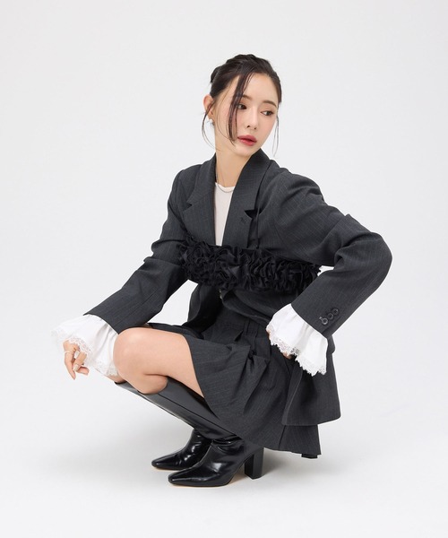 レーストリムカフステーラリングジャケット（テーラードジャケット